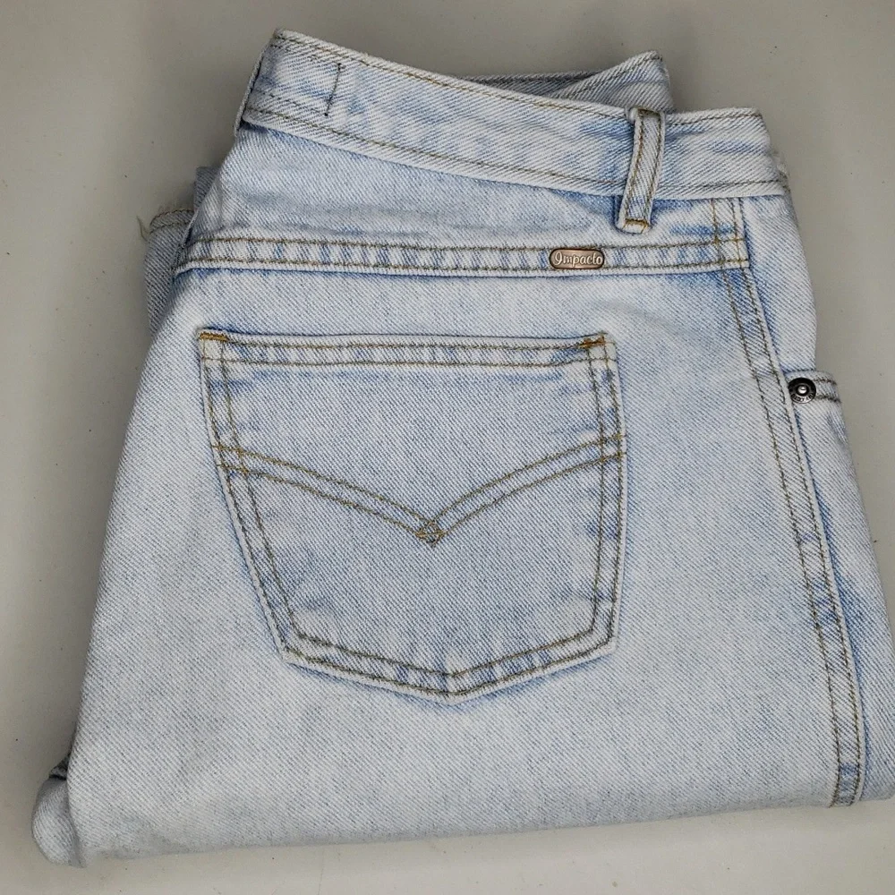 Impacto 100% Cotton Boot Cut Floral Embroidered Jeans Size 42 Hippie Y2K Frayed